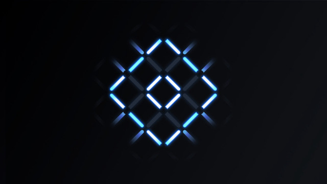 Blue black background diamond pattern free wallpaper for desktop - medium preview image