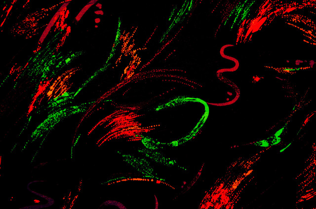 Black background red green swirl free wallpaper for desktop - medium preview image