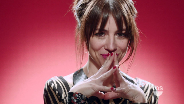 Woman hand gesture red background free wallpaper for desktop - medium preview image