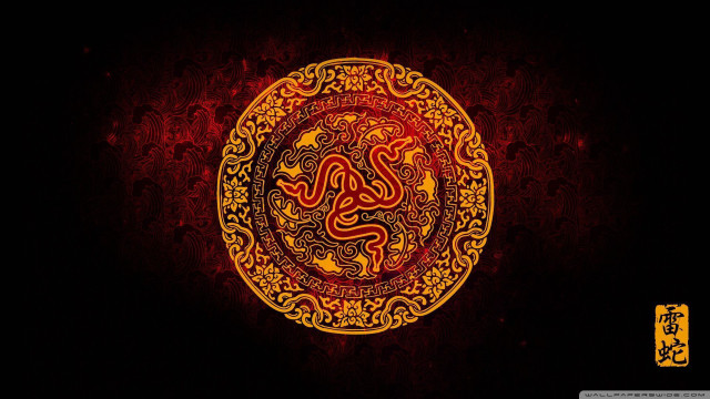 Red yellow circle black yellow free wallpaper for desktop - medium preview image