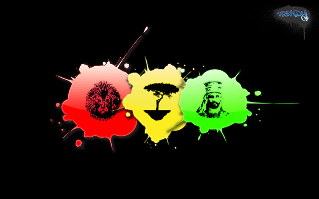 Black background paint splatters man free wallpaper for desktop - medium preview image