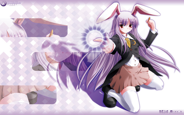 Long hair girl bunny ears free wallpaper for desktop - medium preview image