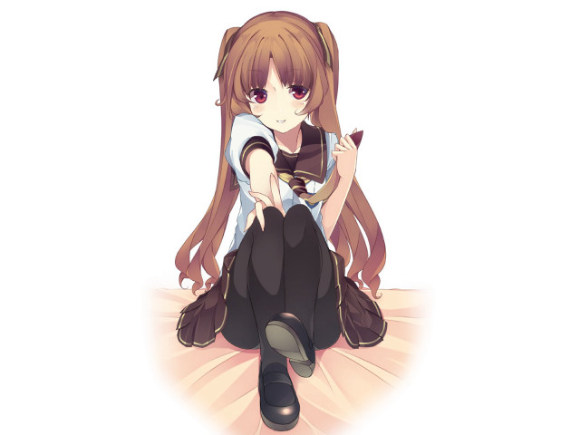 Girl sitting ground legs crossed #9 free wallpaper for desktop - medium preview image