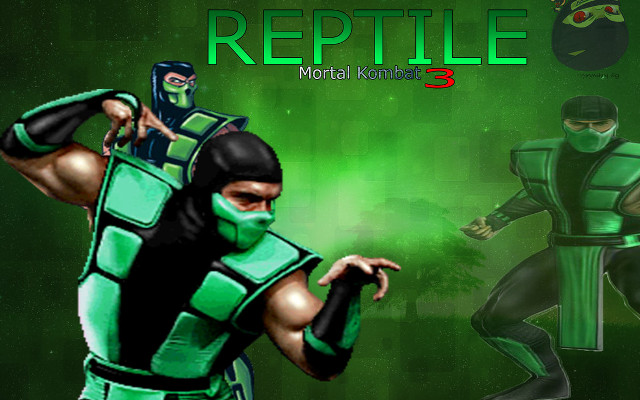 Green ninja black mask fighting free wallpaper for desktop - medium preview image