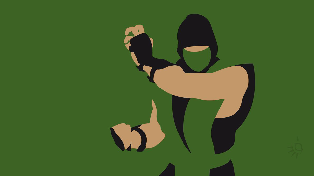 Ninja fist green cobra vector free wallpaper for desktop - medium preview image