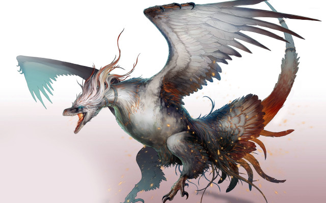 Bird wings spread long beak free wallpaper for desktop - medium preview image