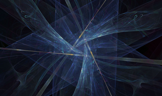 Blue flower black background yellow free wallpaper for desktop - medium preview image