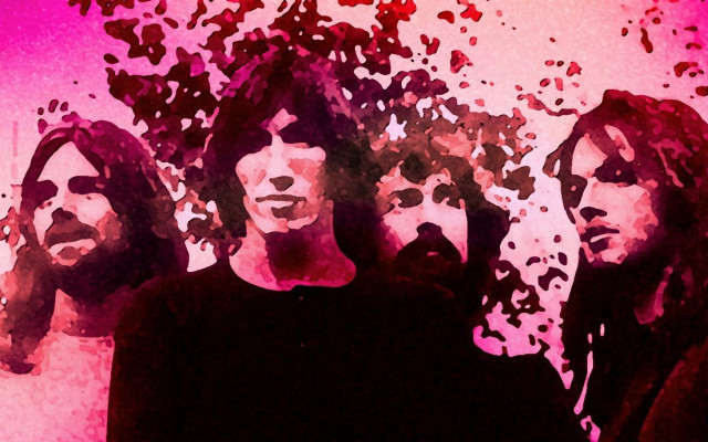 People pink background leaves red free wallpaper for desktop - medium preview image