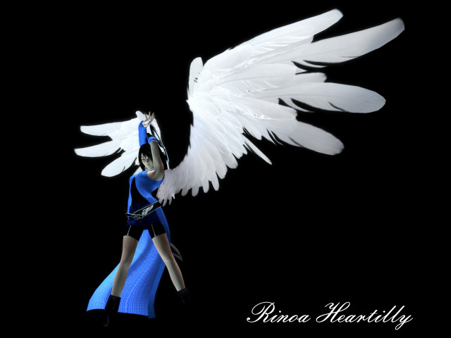 Woman white wings dark arms free wallpaper for desktop - medium preview image