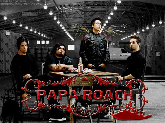 Men sitting table sign paparoach free wallpaper for desktop - medium preview image