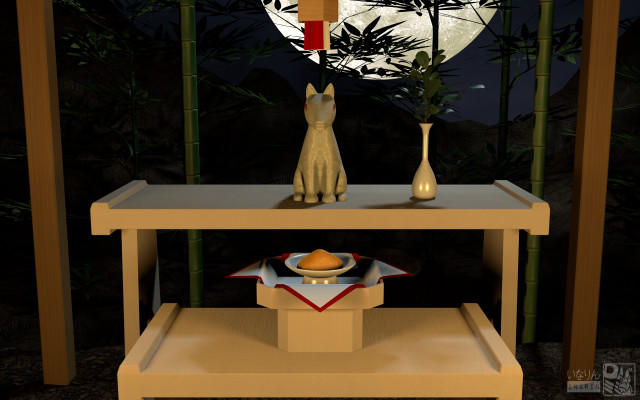 Cat statue wooden shelf vase free wallpaper for desktop - medium preview image