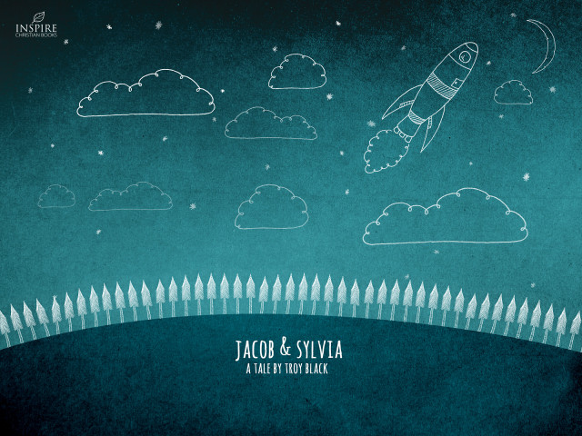 Rocket flying sky clouds stars free wallpaper for desktop - medium preview image