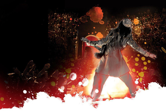 Woman white coat red pants free wallpaper for desktop - medium preview image