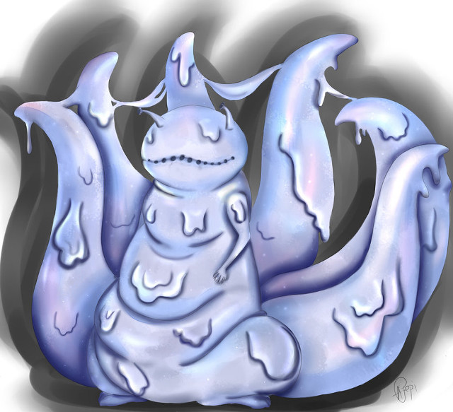 Snow monster snowflaked tail face free wallpaper for tablet - medium preview image