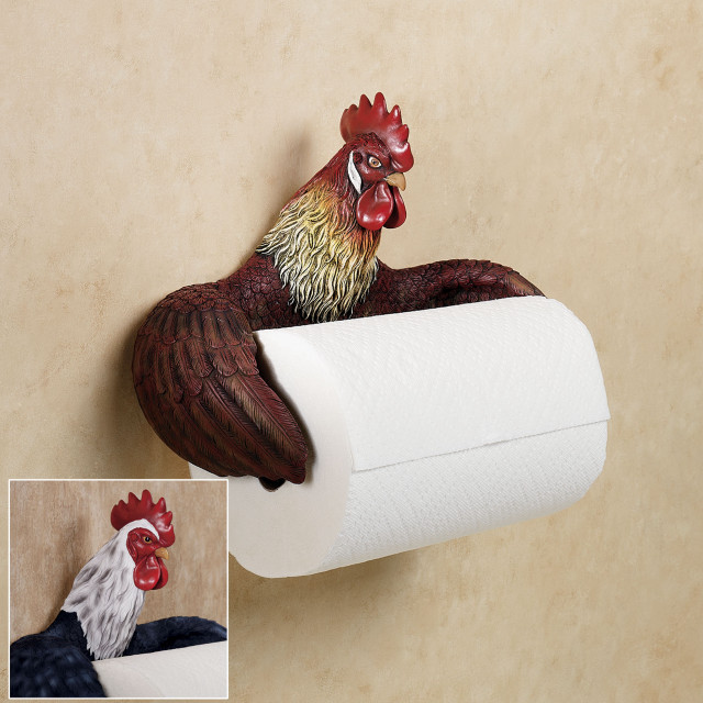 Rooster chicken toilet paper sitting free wallpaper for tablet - medium preview image