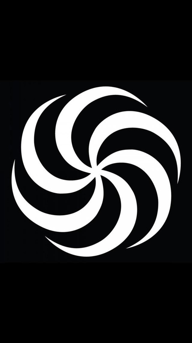 Black white photo circular object #3 free wallpaper for mobile - medium preview image