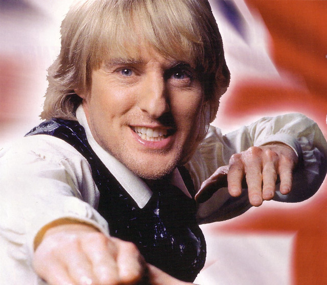 Blonde man pointing british flag free wallpaper for tablet - medium preview image