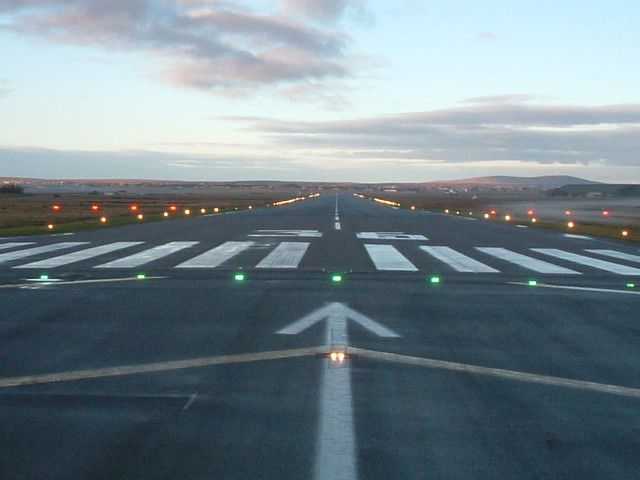 Runway lights sky clouds green free wallpaper for desktop - medium preview image
