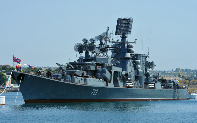 Battleship floating water boat flag #2 free wallpaper for desktop - medium preview image