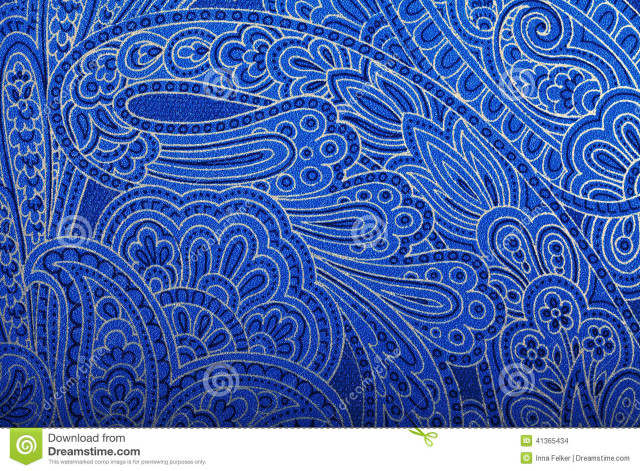 Blue paisley pattern white blue free wallpaper for desktop - medium preview image