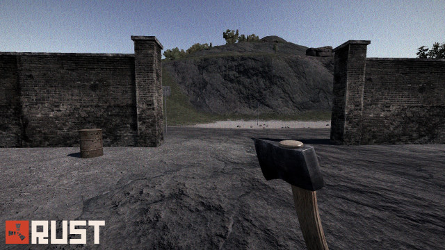 Stone wall wooden post dirt free wallpaper for desktop - medium preview image