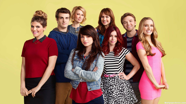 Group people yellow background standing #3 free wallpaper for desktop - medium preview image