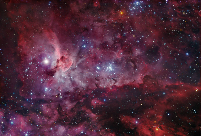 Star cluster space art astrophotography free wallpaper for desktop - medium preview image