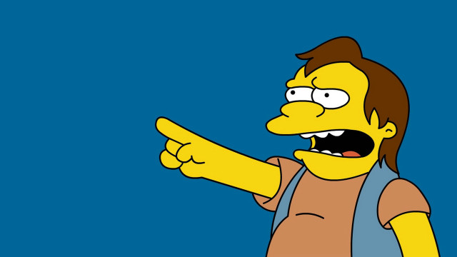 Cartoon character pointing open mouth #2 free wallpaper for desktop - medium preview image