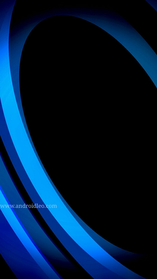 Blue abstract background black circle free wallpaper for mobile - medium preview image