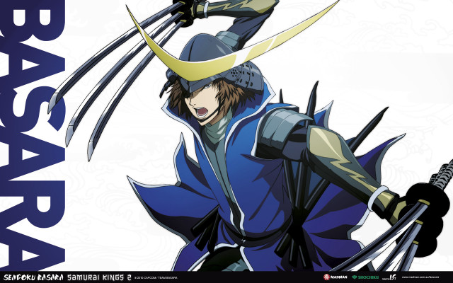 Man blue outfit sword yellow free wallpaper for desktop - medium preview image