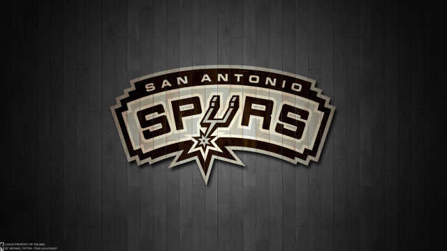 Spurs logo dark room wood free wallpaper for desktop - medium preview image