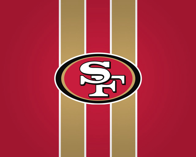 Sanfrancisco football logo red gold free wallpaper for desktop - medium preview image