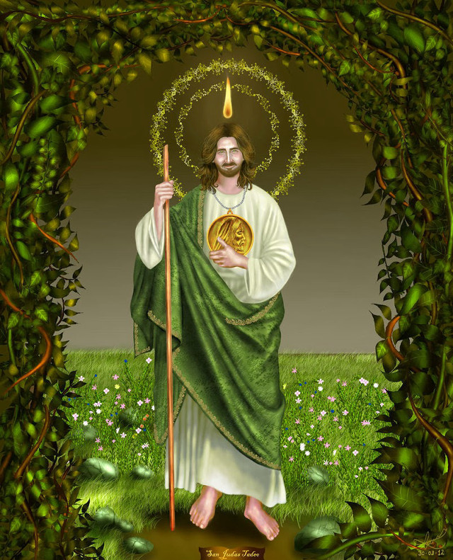 Jesus golden coin ivy archway free wallpaper for mobile - medium preview image