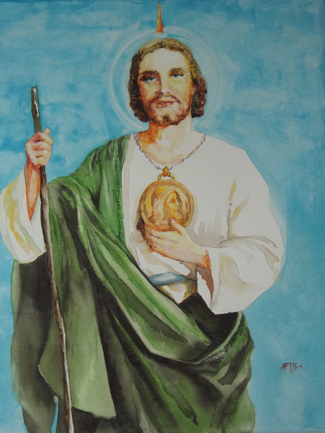 Jesus holding golden medal fire free wallpaper for mobile - medium preview image