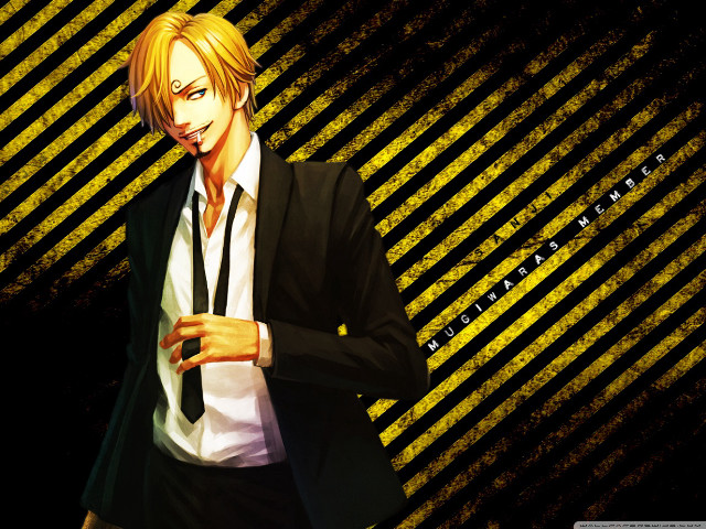 Man suit tie black yellow free wallpaper for desktop - medium preview image