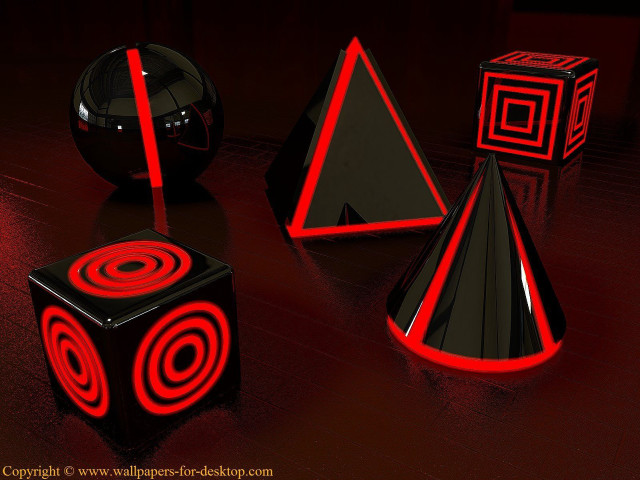 Black red objects table red free wallpaper for desktop - medium preview image
