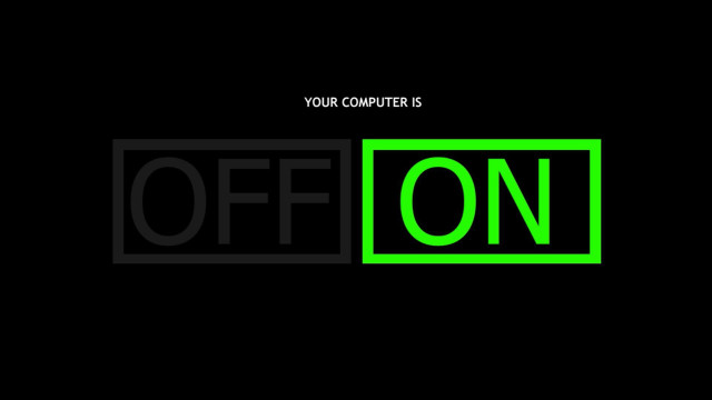 Black green logo off square free wallpaper for desktop - medium preview image