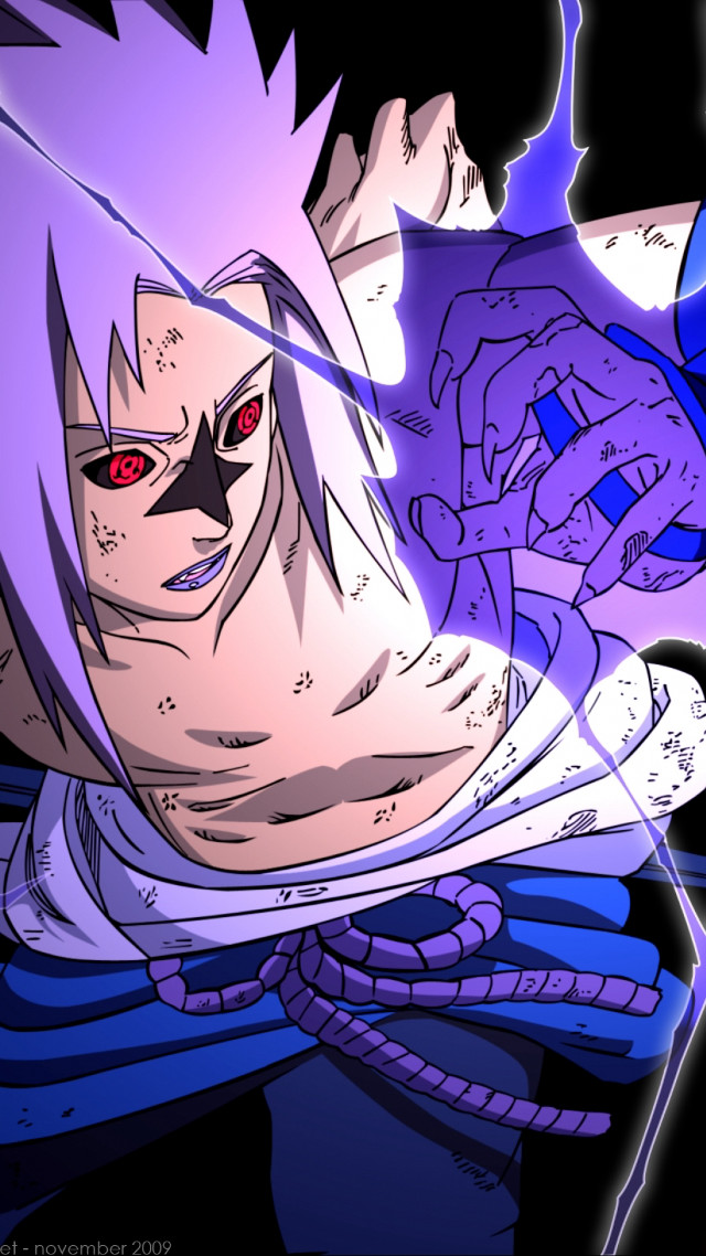 Purple haired sword wielding shock free wallpaper for mobile - medium preview image