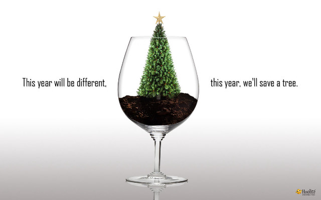 Glass small tree message side free wallpaper for desktop - medium preview image