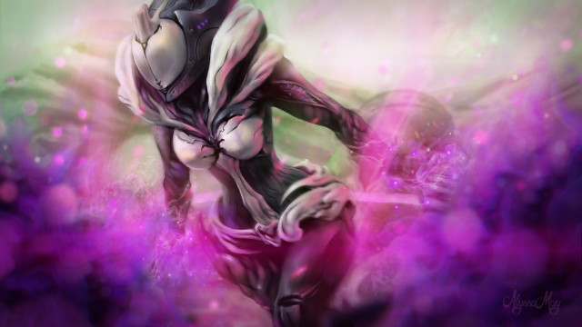 Purple hoodie woman energy fire free wallpaper for desktop - medium preview image