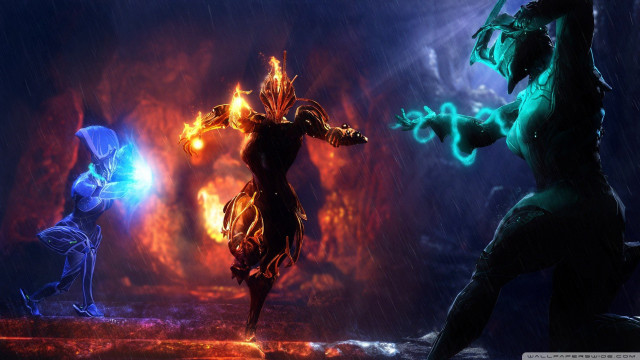 Fire ice couple dark room free wallpaper for desktop - medium preview image