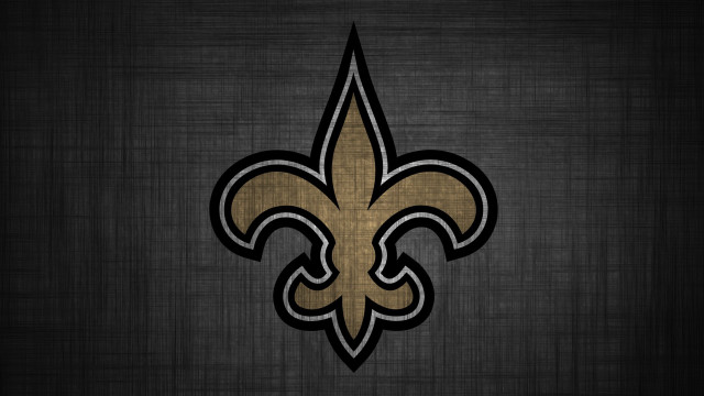 Saints logo black background gold #2 free wallpaper for desktop - medium preview image