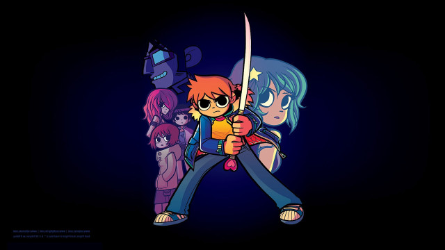 Cartoon character sword background dark #2 free wallpaper for desktop - medium preview image