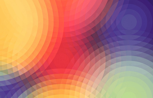 Colorful background circles center vibrant free wallpaper for desktop - medium preview image