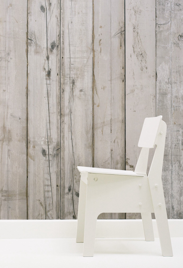 White chair wooden wall plant free wallpaper for mobile - medium preview image