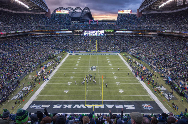 Football stadium crowd game field #4 free wallpaper for desktop - medium preview image
