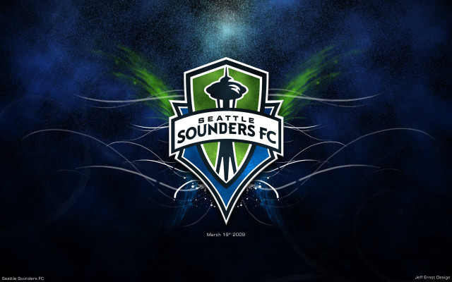 Seattle sounders logo dark background free wallpaper for desktop - medium preview image