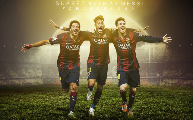 Soccer players celebrating goal stadium #3 free wallpaper for desktop - medium preview image