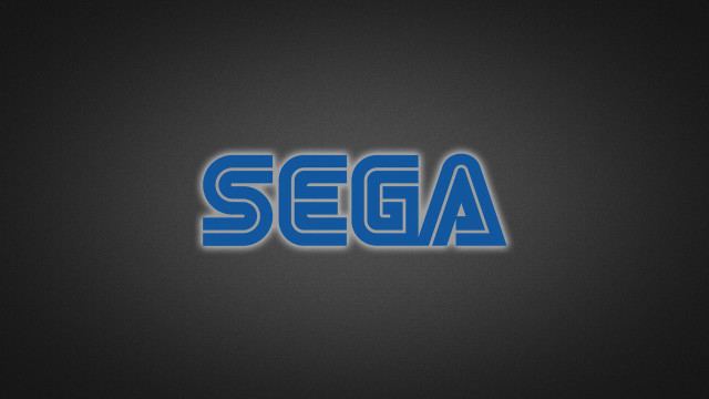 Blue sega logo black background free wallpaper for desktop - medium preview image
