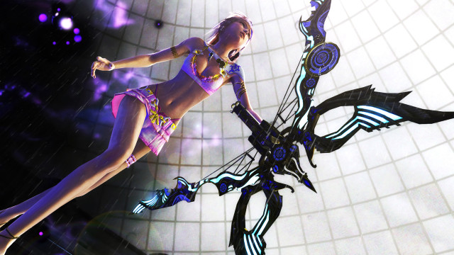 Woman bikini futuristic design posing free wallpaper for desktop - medium preview image